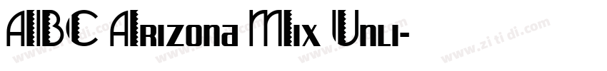 ABC Arizona Mix Unli字体转换